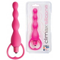 Розовая елочка с вибрацией Silicone Vibrating Bum Beads