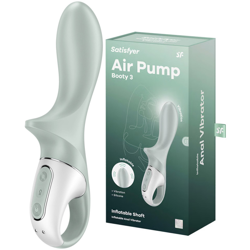 Расширяющийся анальный вибратор Satisfyer Air Pump Booty 3