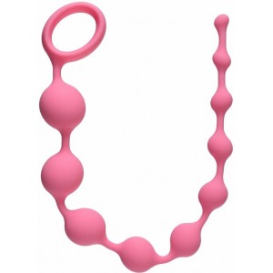 Длинная анальная цепочка Long Pleasure Chain Pink Длинная анальная цепочка Long Pleasure Chain Pink (иной угол)