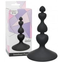 Анальная елочка на присоске First Time Sweetheart Plug Black