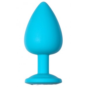 Анальная пробка Emotions Cutie Large Turquoise Light Purple Crystal (иной угол)