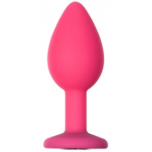 Анальная пробка Emotions Cutie Small Pink black crystal (иной угол)