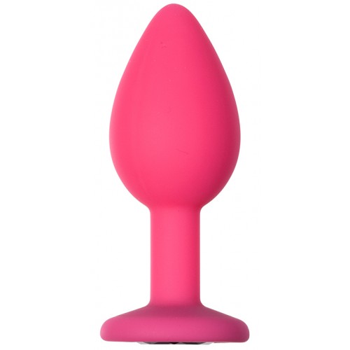 Анальная пробка Emotions Cutie Small Pink black crystal