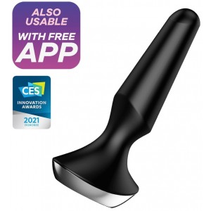 Анальный смарт-стимулятор с вибрацией Satisfyer Plug-ilicious 2 черный Анальный смарт-стимулятор с вибрацией Satisfyer Plug-ilicious 2 черный (иной угол)