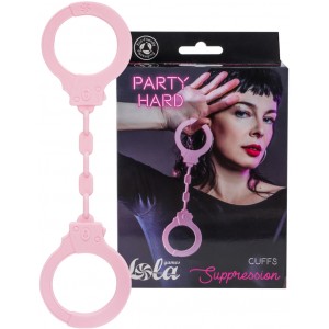 Силиконовые наручники Party Hard Suppression Pink