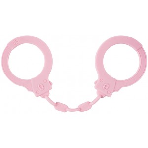 Силиконовые наручники Party Hard Suppression Pink (иной угол)