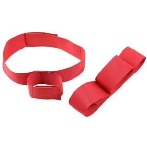 Нейлоновый фиксатор рук красный (иной угол)