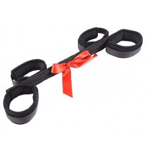 Бондажная распорка для рук и ног с бантиком (иной угол)