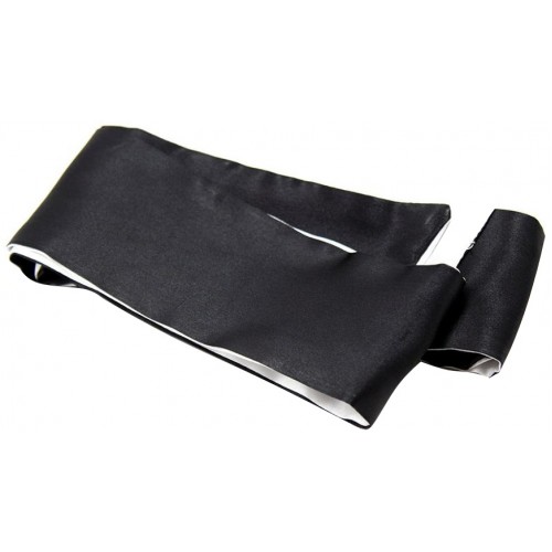 Сатиновая черно-белая маска-лента на глаза