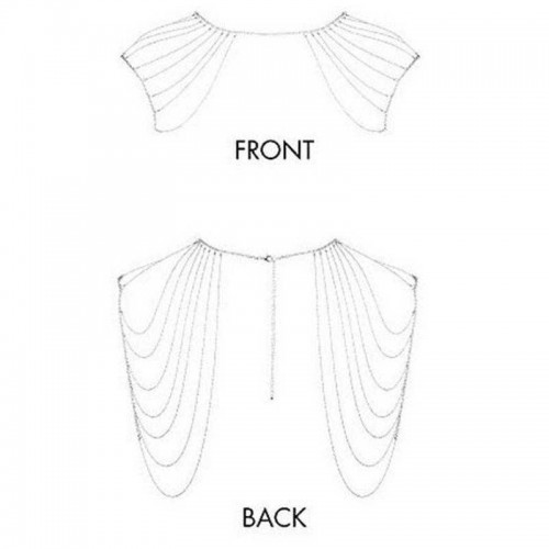 Бикини-цепочка Bijoux Magnifique Chain Shoulders Back Jewelry Silver серебристая