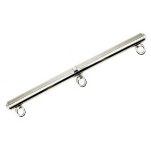 Серебряная бондажная распорка с тремя карабинами