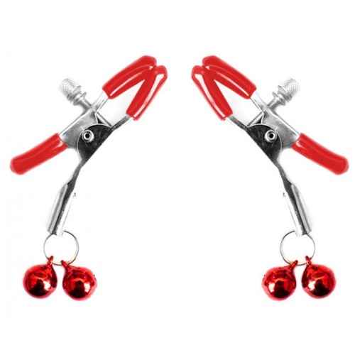 БДСМ набор для игр (наручники, маска, плеть, зажимы на соски, тиклер)