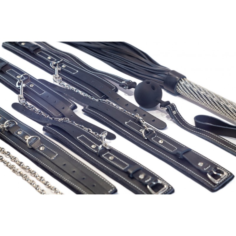 Кожаный БДСМ набор из 5 предметов