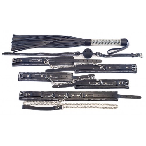 Кожаный БДСМ набор из 5 предметов