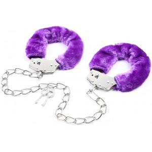 Металлические кандалы с фиолетовым мехом