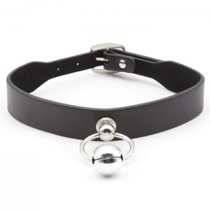 Узкий ошейник с колокольчиком (иной угол)