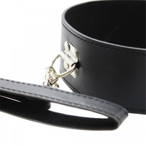 Ошейник с кольцом и поводком на ремне