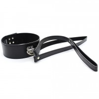 Ошейник с кольцом и поводком на ремне