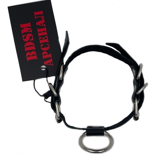 Черный чокер с двумя пряжками