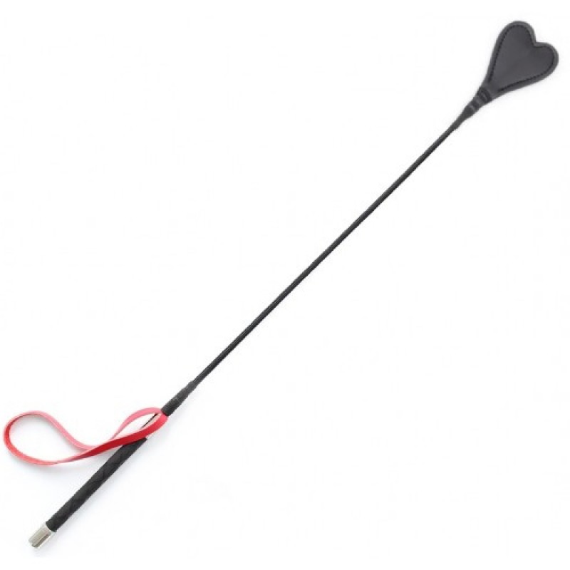 Стек с красной петлей и наконечником в виде сердца 66 см