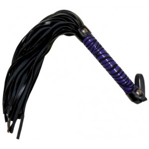 Мягкая плеть черно-фиолетовая