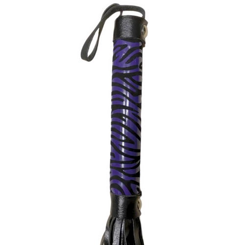 Мягкая плеть черно-фиолетовая