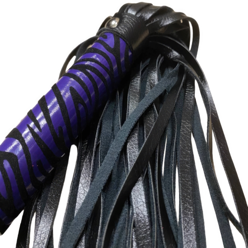 Мягкая плеть черно-фиолетовая