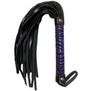 Мягкая плеть черно-фиолетовая (иной угол)