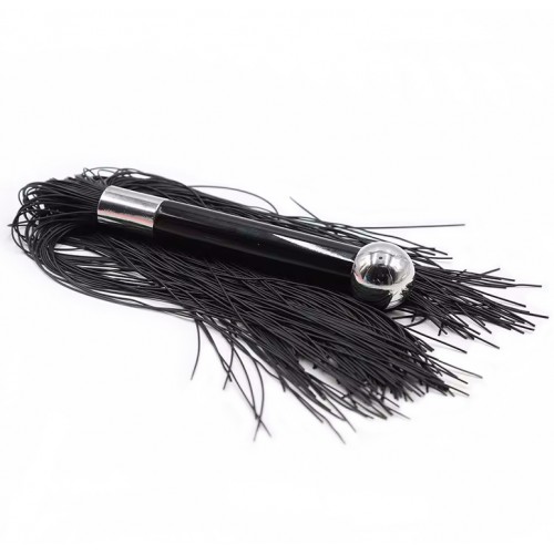 Чёрная силиконовая плеть 40 см