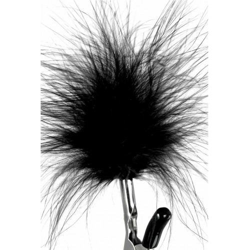 Зажимы с чёрным  пушком