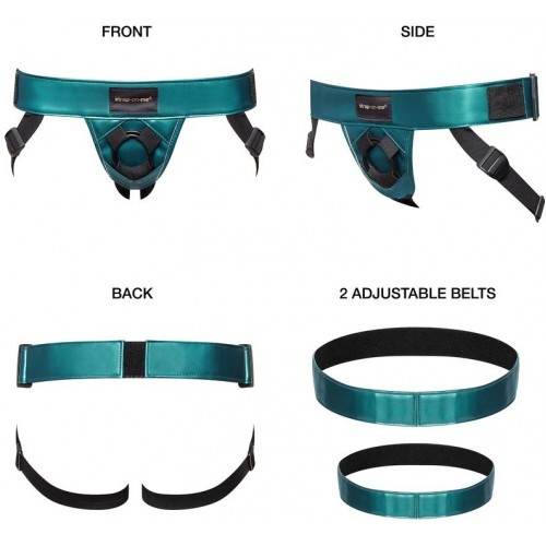 Трусики для страпона Strap-On-Me Harnais Curious зеленый