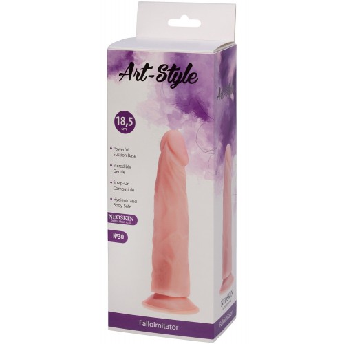 Рельефный фаллоимитатор на присоске Art Style 21 см