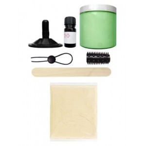 Светящийся в темноте набор для изготовления слепка пениса на присоске Cloneboy Suction Glow in the Dark (иной угол)