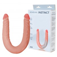 Двусторонний фаллоимитатор с хребтом Sensual Instinct