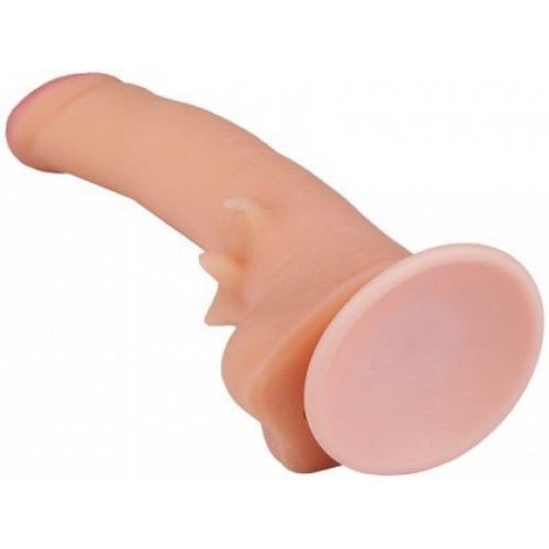 Фаллоимитатор из киберкожи Real Standard со стимулирующими лепестками 20 см