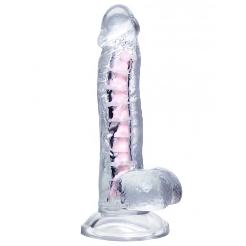 Гибкий фаллоимитатор A-Toys Parret, прозрачный, 18 см