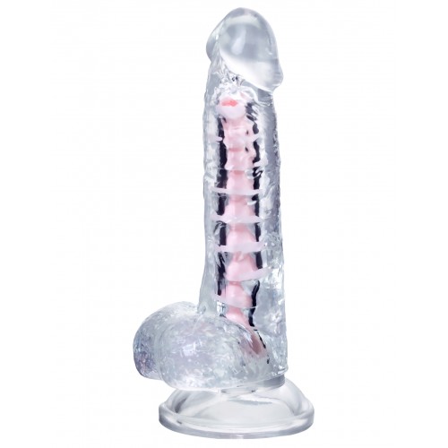 Гибкий фаллоимитатор A-Toys Parret, прозрачный, 18 см