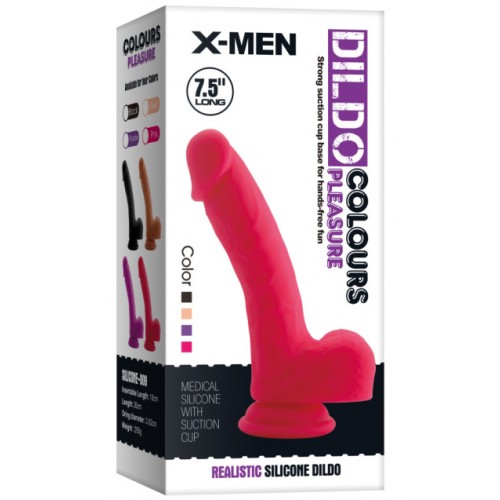 Изогнутый фаллоимитатор из медицинского силикона телесный