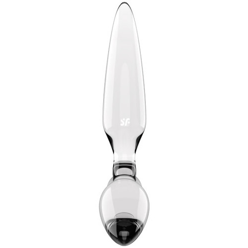 Стеклянный стимулятор 3 в 1 Satisfyer Triple Crystal 2 прозрачный 22 см