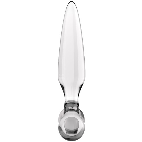 Стеклянный стимулятор 3 в 1 Satisfyer Triple Crystal 2 прозрачный 22 см