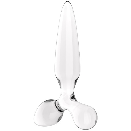 Стеклянный стимулятор 3 в 1 Satisfyer Triple Crystal 2 прозрачный 22 см