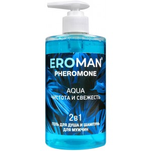 Шампунь-гель для душа с феромонами Eroman Aqua 430 мл