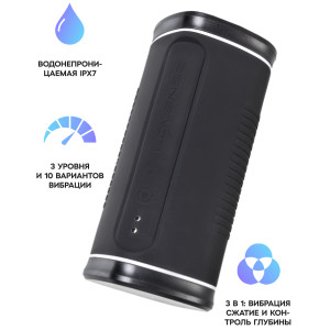 Революционный смарт-мастурбатор с вибрацией и функцией нагрева Lovense Calor (иной угол)