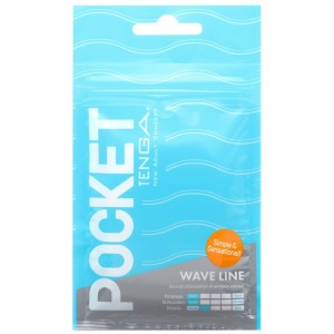 Карманный мастурбатор Tenga Pocket - Wave Line