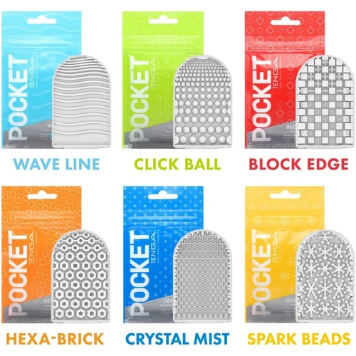 Карманный мастурбатор Tenga Pocket - Wave Line