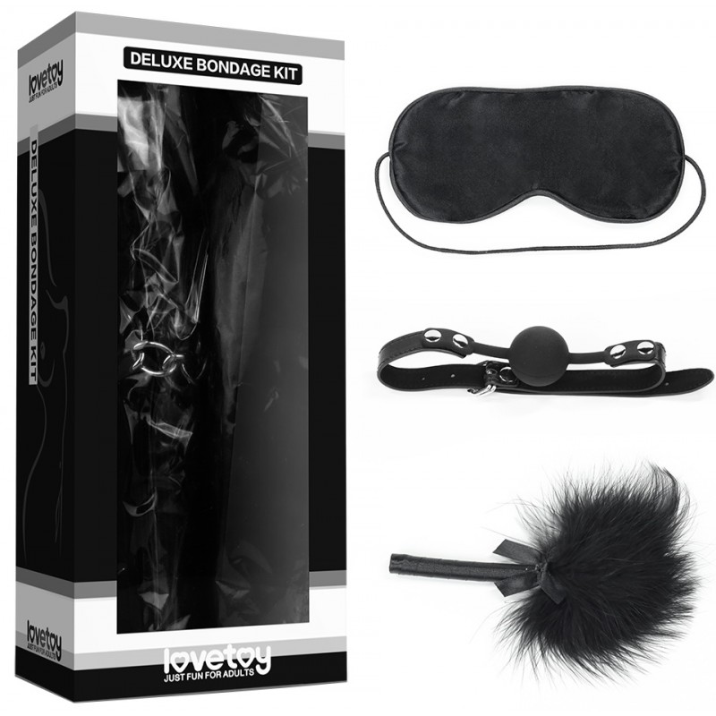 Набор Deluxe Bondage Kit (маска,кляп,тиклер)