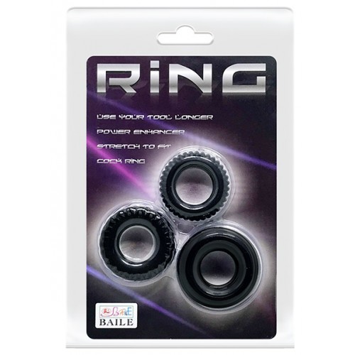 Набор из трех разных эрекционных колец Ring