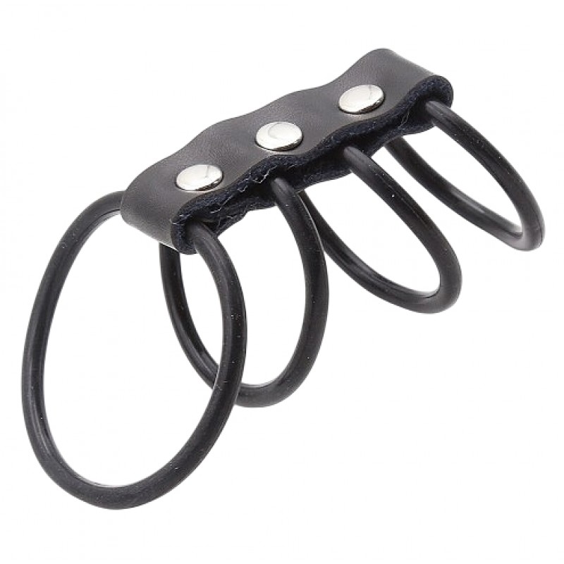 Хомут на пенис из четырех силиконовых колец