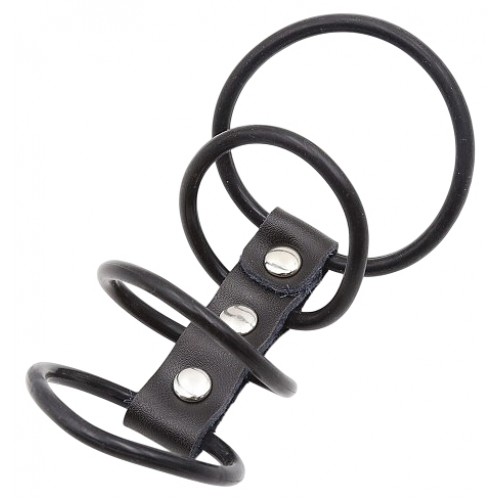 Хомут на пенис из четырех силиконовых колец