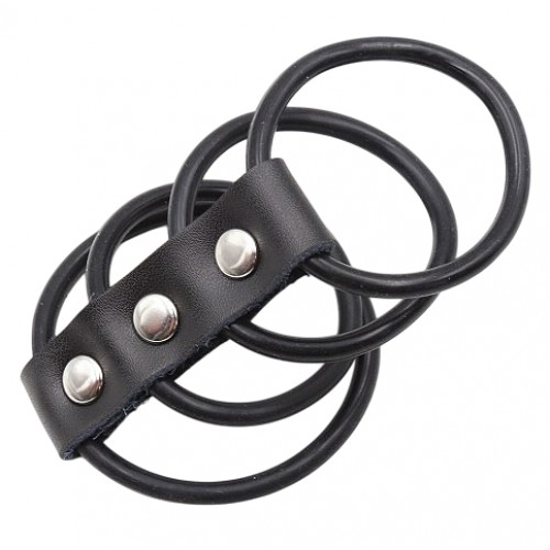 Хомут на пенис из четырех силиконовых колец